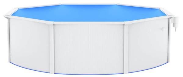 Zwembad 93262 wit - metaal - 460 x 120 x 460 cm