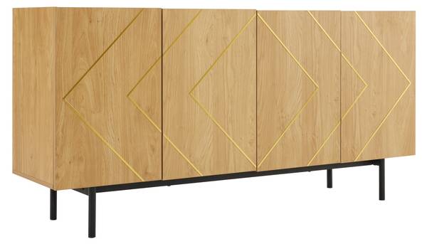 Sideboard Synomone Braun - Holzwerkstoff - 40 x 78 x 160 cm