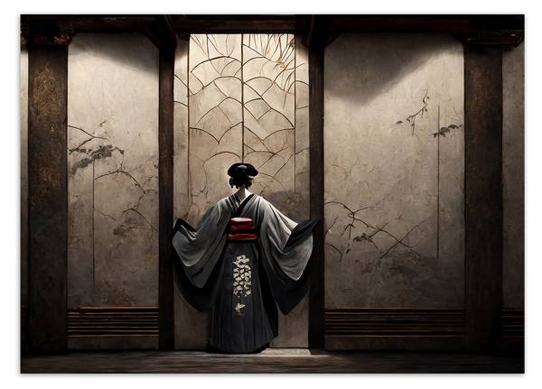 Fototapete Japanische Geisha 300 x 210 cm
