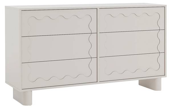 Kommode ANEZA Beige - Holz teilmassiv - 140 x 80 x 38 cm