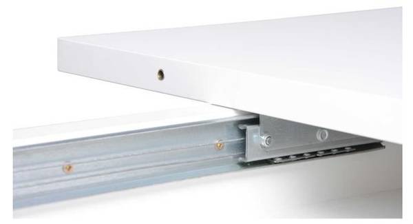 Table extensible 6-8 personnes - Rectang Blanc