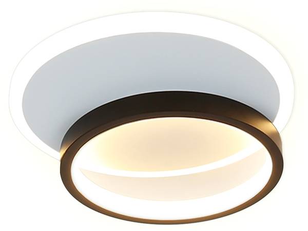 LED Deckenleuchte Baldwin Schwarz - Metall - 20 x 6 x 25 cm