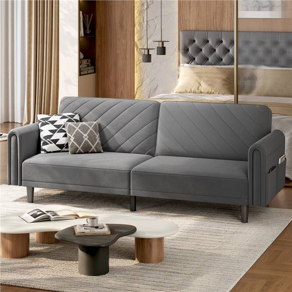 Schlafsofa ARF47 Grau - 202 x 71 x 82 cm