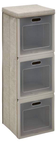 Aufbewahrungssystem CUBE N DOOR Beige - Papier - 30 x 91 x 30 cm