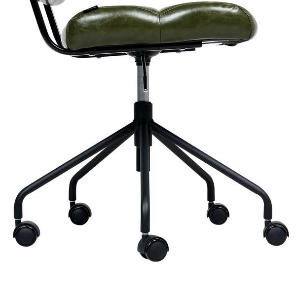 Chaise de bureau CANDOR Noir - Vert foncé - Vert - Argenté