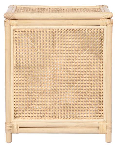 Wäschekorb CALYMA Beige - Rattan - 45 x 56 x 33 cm