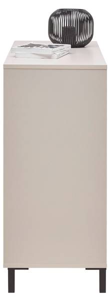 Kommode ARRAN Beige - Schwarz - Holzwerkstoff - 106 x 90 x 40 cm