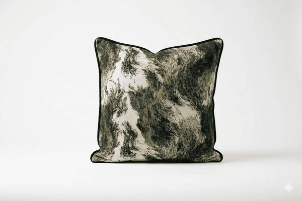 Kissen Verdea Beige - Grün - Textil - 50 x 5 x 50 cm