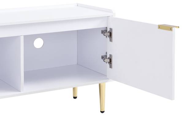 TV-Schrank Eurynom Ⅰ Gold - Weiß