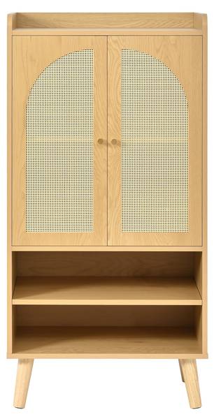 Sideboard RattanWoody Ⅳ Braun - Holzwerkstoff - 40 x 121 x 60 cm