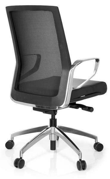 Bürostuhl PROVIDER NET Schwarz - Flachgewebe - 57 x 110 x 50 cm