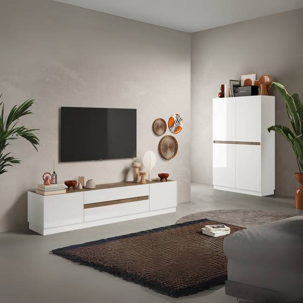TV Board UTOPIA Braun - Holzwerkstoff - 40 x 44 x 205 cm