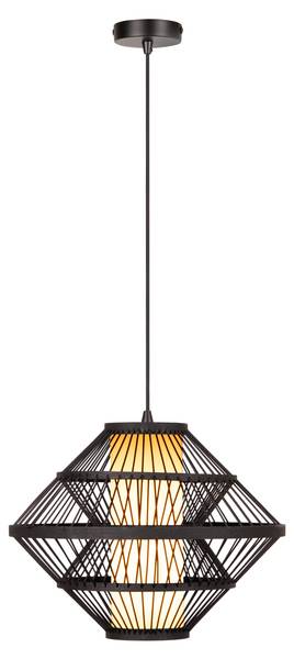 Pendelleuchten PASQUINO Schwarz - Holzwerkstoff - Metall - 40 x 160 x 40 cm