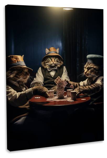 Leinwandbild Poker Night II 40 x 60 cm