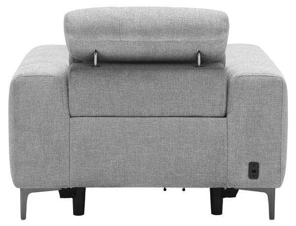 Sessel ALVARO Grau - Metall - Kunststoff - Textil - Holz teilmassiv - 115 x 79 x 109 cm