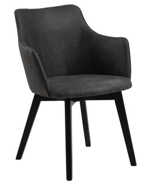 Esszimmerstuhl Bea 2er Set Grau - Textil - 62 x 80 x 59 cm