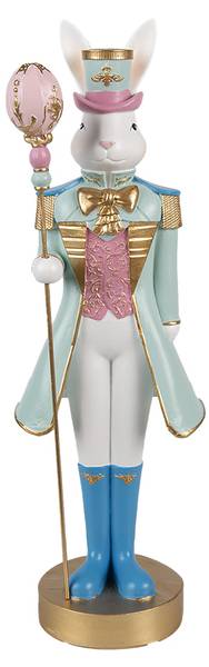 Decoratie Beeld Konijn Easter&Olton wit - kunststof - 9 x 31 x 10 cm