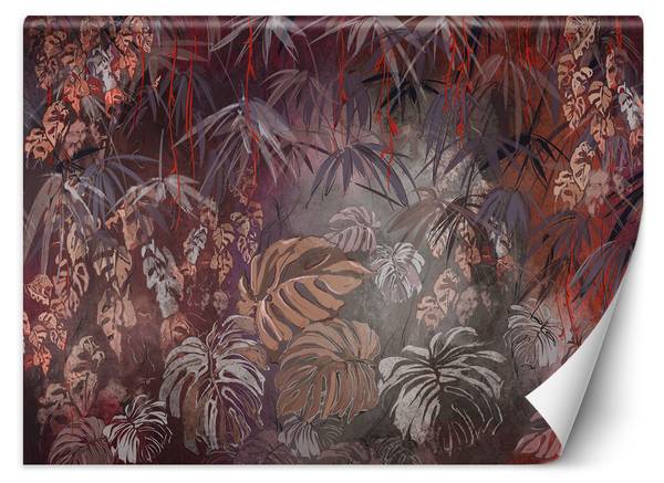 Fototapete Bemalte exotische Dschungel 400 x 280 cm