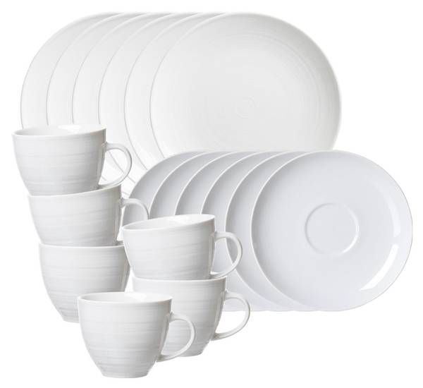 Kaffeeservice Suomi 18-teilig Beige