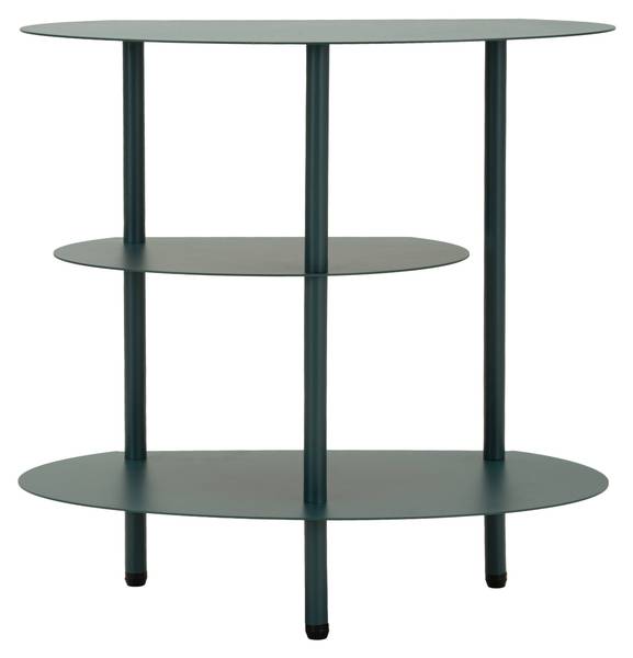 Table de chevet Saturno Vert - Métal - 28 x 50 x 50 cm