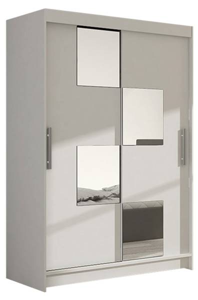 Kleiderschrank Miami III Weiß