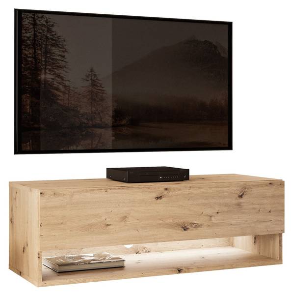 TV-Schrank CALANTE LOFT Braun - Holzwerkstoff - 90 x 30 x 35 cm
