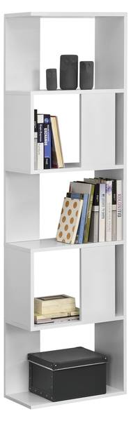 Bibliothèque Aneby Blanc - Bois manufacturé - 45 x 159 x 24 cm