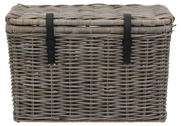 Truhe und Kiste NEFTA 2er-Set Grau - Naturfaser - 70 x 45 x 35 cm