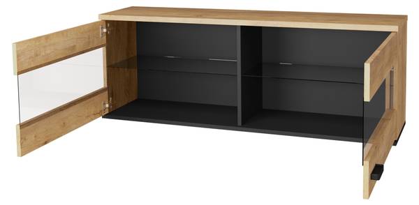 Hängeschrank John 9 Braun - Holzwerkstoff - 121 x 45 x 30 cm