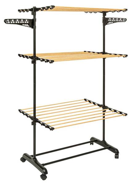 Wäscheständer BARA Beige - Metall - 67 x 150 x 78 cm