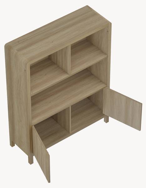 Highboard Lukkodso Eiche Rustikal Dekor