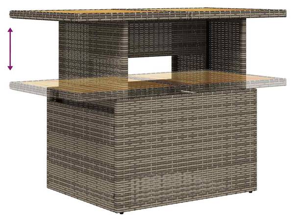 Tuin Bankstel 3037358-2 set van 5 grijs