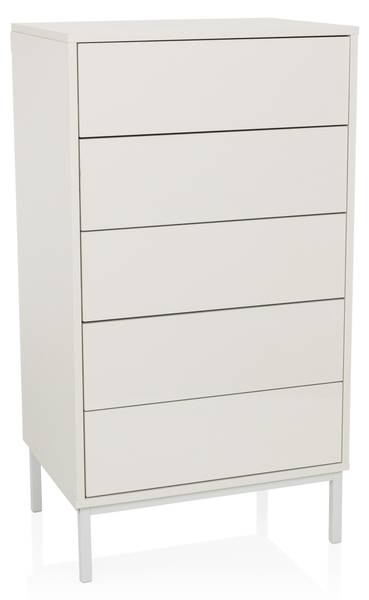 Kommode BJORDAL Weiß - Holzwerkstoff - 40 x 100 x 55 cm