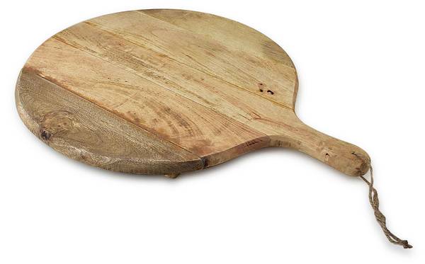 Schneidebrett LOGAN Beige - Massivholz - 47 x 3 x 3 cm