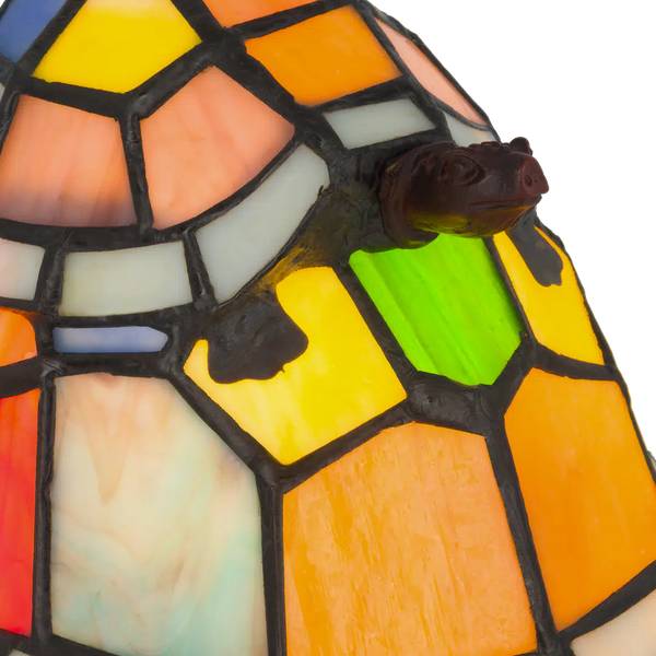 Tiffany Tischlampe Schildkröten 8090 Glas - 22 x 16 x 18 cm
