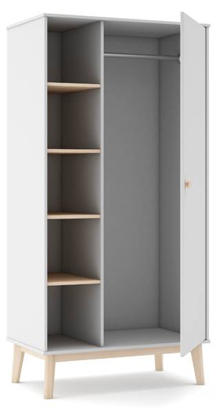 Kleiderschrank SIMON Weiß