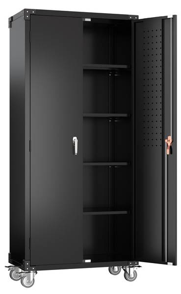 Werkzeugschrank P54 Schwarz - Metall - 42 x 183 x 80 cm