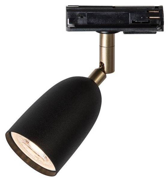 Einzelner Projektor Radiell Schwarz - Metall - 5 x 8 x 5 cm