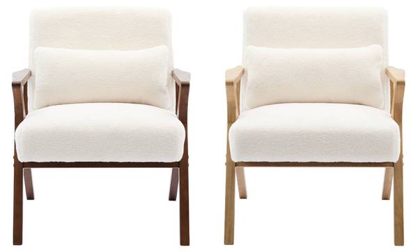 Sessel Weiß - Textil - 75 x 81 x 70 cm
