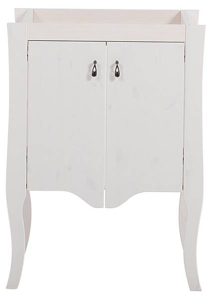 Schrank unter waschbecken ELISABETH CUW Weiß - Melamin - 59 x 80 x 44 cm