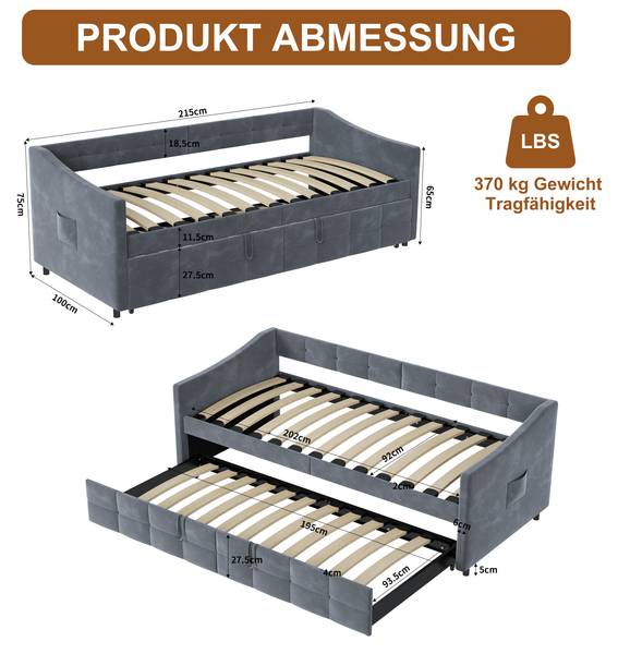 Schlafsofa SMLU01 Grau