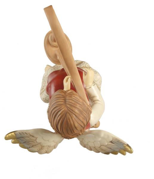 Engel Sanfte Melodie Rot - Porzellan - 27 x 36 x 35 cm