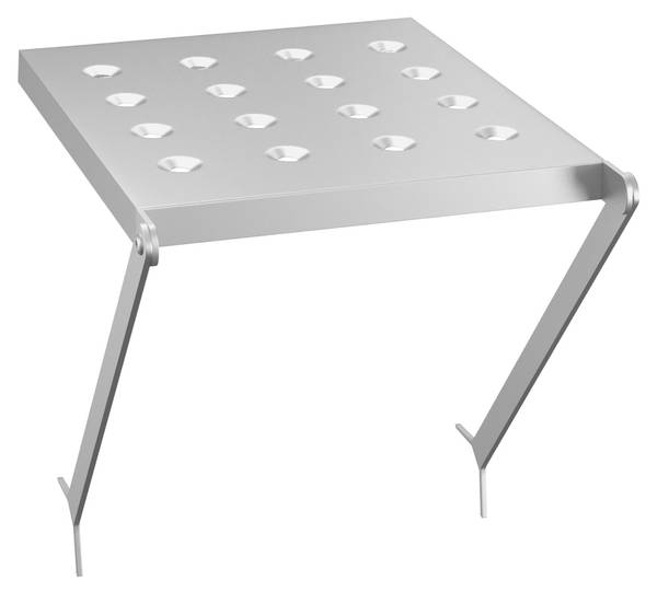 Plateau Altura grijs - metaal - 34 x 33 x 28 cm