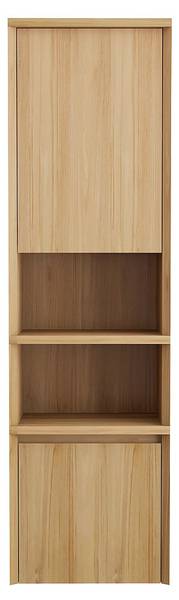Badschrank KUPANG Beige - Holz teilmassiv - 40 x 140 x 35 cm