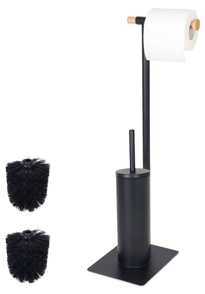 Toilettenbürste 53155 Schwarz - Bambus - 21 x 13 x 68 cm