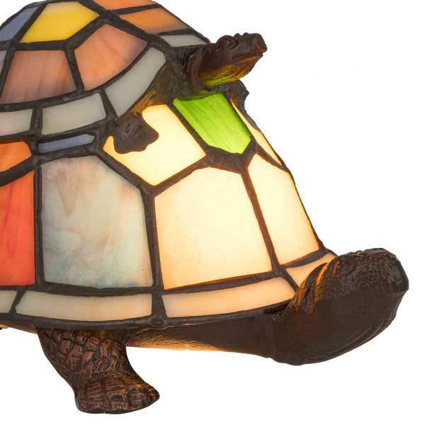 Tiffany Tischlampe Schildkröten 8090 Glas - 22 x 16 x 18 cm