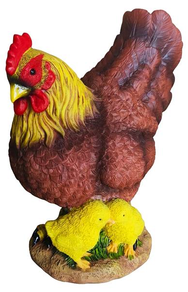 Tuinfiguur kip 9 x 24 x 22 cm