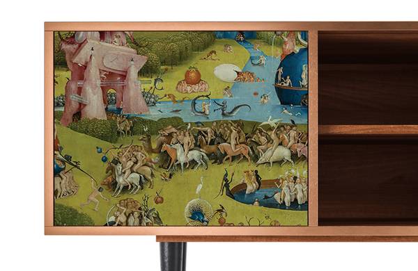 TV-Lowboard T2 Walnuss Grün - Holzwerkstoff - 170 x 69 x 48 cm