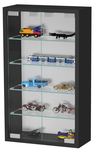 Vitrinenschrank KA7200BLACK Schwarz