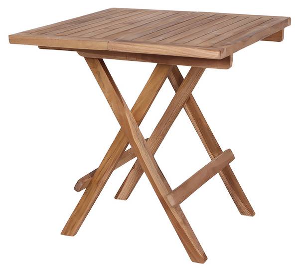 Tuintafel Bine bruin - massief hout - 50 x 50 x 50 cm